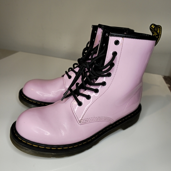 Dr. Martens Shoes - Dr. Martens Light Pink Combat Boots‎ Size 5